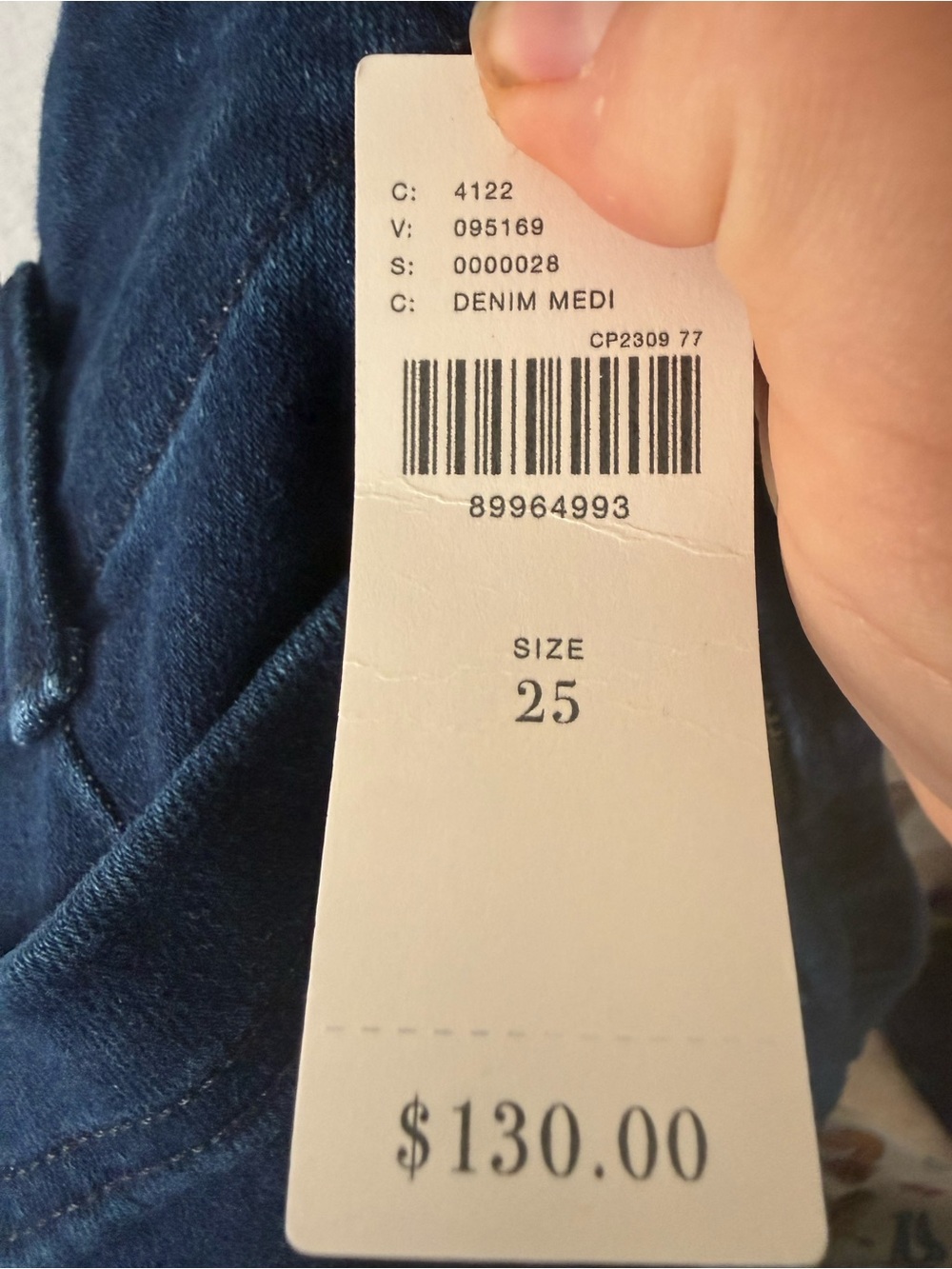 Anthropologie Maeve Jeans The Colette Pant Wide-Leg Crop in Citroen Blue Denim - Picture 11 of 11